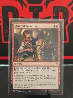 1x Inspired Tinkering CLB Battle for Baldur's Gate MTG Magic the Gathering NM - Image 1