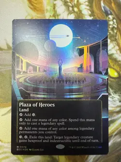 MTG EOS 0078 Plaza of Heroes NM EN Foil Borderless - Image 1