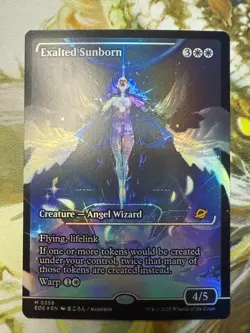 MTG EOE 0358 Exalted Sunborn NM EN FOIL Showcase - Image 1