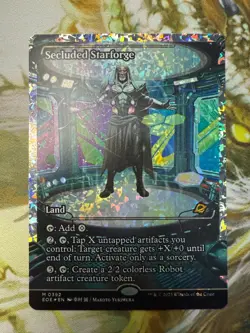 MTG EOE 0392 Secluded Starforge NM EN Fracture Foil Showcase - Image 1