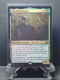 MTG - Old Stickfingers - 234/277 R MID FOIL - Image 1