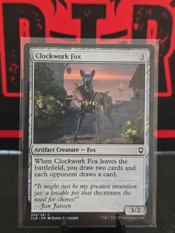 Clockwork Fox 308/361 Battle for Baldur's Gate CLB MTG Magic NM Unplayed - Image 1