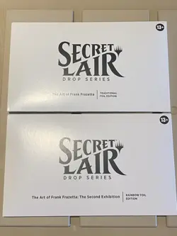 MTG Secret Lair - Art Of Frank Frazetta 1st & 2nd Exhibition FOIL - New Sealed - Image 1