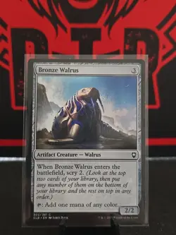 1x Bronze Walrus MTG Commander Legends: Battle for Baldur's Gate NM Unplayed - Image 1