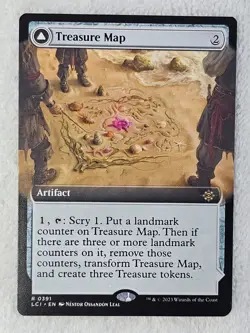 MTG Treasure Map (Extended Art) #391 The Lost Caverns of Ixalan Card Rare NM - Image 3