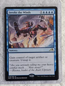 MTG Invoke the Winds #58 Kamigawa Neon Dynasty Magic Card Rare NM - Image 5