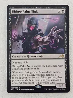 MTG Biting-Palm Ninja #88 Kamigawa Neon Dynasty Magic Card Rare NM - Image 2