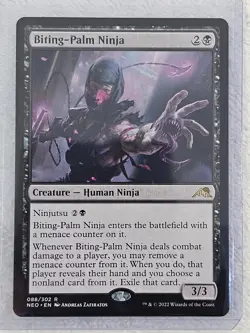 MTG Biting-Palm Ninja #88 Kamigawa Neon Dynasty Magic Card Rare NM - Image 4