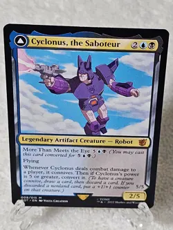 MTG Cyclonus, the Saboteur Universes Beyond Transformers #9 Magic Card Mythic NM - Image 1