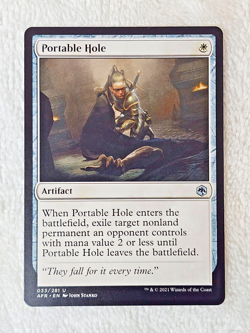 MTG Portable Hole Adventures in the Forgotten Realms Magic Card #33 NM - Image 2