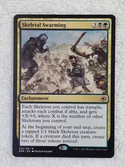 MTG Skeletal Swarming Adventures in the Forgotten Realms #232 Rare NM - Image 2
