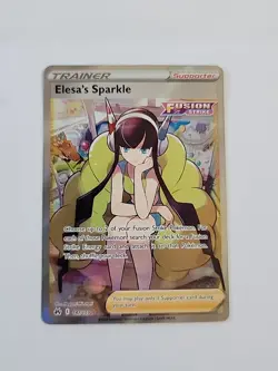 Pokemon Elesa's Sparkle Full Art Ultra Rare Trainer Crown Zenith 147/159 - Image 1