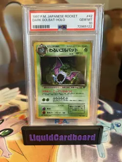 1997 Pokemon Dark Golbat Rocket Gang Holo PSA 10 (Japanese) - Image 1