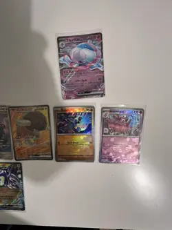 RANDOM LOT (9) - Pokemon Japanese / English Poke ball RR Full Art Rare Cards EX - Image 1