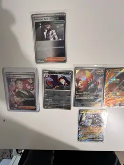RANDOM LOT (9) - Pokemon Japanese / English Poke ball RR Full Art Rare Cards EX - Image 2