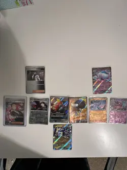 RANDOM LOT (9) - Pokemon Japanese / English Poke ball RR Full Art Rare Cards EX - Image 3