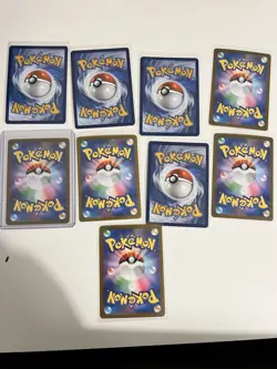 RANDOM LOT (9) - Pokemon Japanese / English Poke ball RR Full Art Rare Cards EX - Image 4