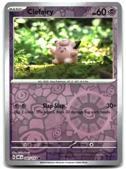 Pokemon Clefairy RH Common SV03: Obsidian Flames 081/197 LP - Image 1