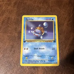 Pokemon TCG Squirtle 68/82 1st Edition Team Rocket Non-Holo 1999-2000 - Image 1