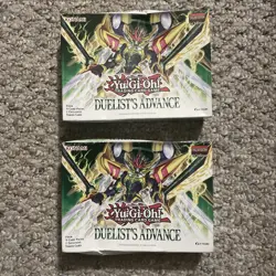 Yugioh TCG Duelist's Advance 1st Edition 4-Booster Pack Box Lot of 2 SEALED - Image 1