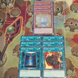 3 x Tellus /Book of Moon/Supply Squad EGS1-EN006/024/028 Super/Cmn 1st Ed YuGiOh - Image 1