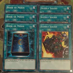 3 x Tellus /Book of Moon/Supply Squad EGS1-EN006/024/028 Super/Cmn 1st Ed YuGiOh - Image 3