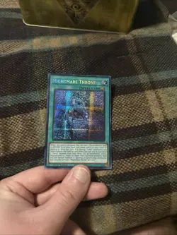 Nightmare Throne MP25-EN072 Prismatic Secret Rare Yugioh 2025 Mega-Pack Mint - Image 5