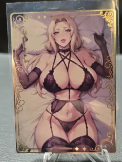 Tsunade - Metal Card - GP - Waifu Anime Cards TCG | Naruto | Sexy Hentai Girl - Image 1