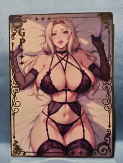 Tsunade - Metal Card - GP - Waifu Anime Cards TCG | Naruto | Sexy Hentai Girl - Image 2