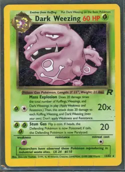 Pokemon Cards - Dark Weezing 14/82 - Team Rocket - eBay Live Sun 12th 6:30pm - Image 1