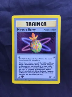 Pokemon Cards: Neo Genesis 1st Edition Uncommon: Miracle Berry 94/111 - Image 1