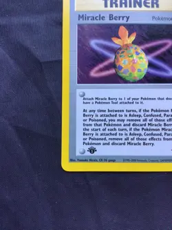 Pokemon Cards: Neo Genesis 1st Edition Uncommon: Miracle Berry 94/111 - Image 5