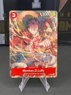One Piece TCG Kingdoms Of Intrigue P-006 Promo Card Monkey D. Luffy - Image 1