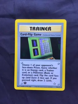 Pokemon Cards: Neo Genesis 1st Edition Uncommon: Card-Flip Game 92/111 - Image 1