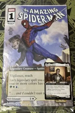 NYCC 2025 exclusive MTG Peter Parker Amazing Spider-man MARVEL COMIC & CARD - Image 2