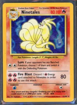 Pokemon Cards - Ninetales 12/102 - Base Set - eBay Live Sun 12th 6:30pm - Image 1