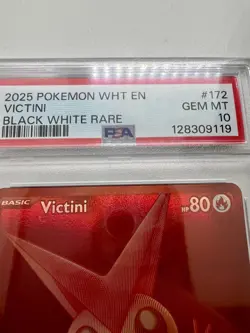 PSA 10 Victini 172/086 White Flare Pokemon Card TCG Gem Mint - Image 3