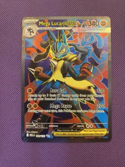Mega Lucario EX 160/132 Full Art NM/M Mega Evolution Pokemon Card - Image 1