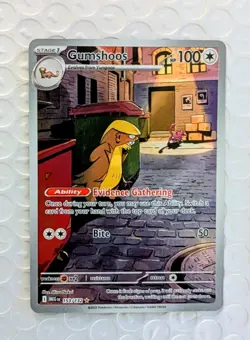 Gumshoos 153/132 Me01: Mega Evolution Holo Trump Card - Image 1