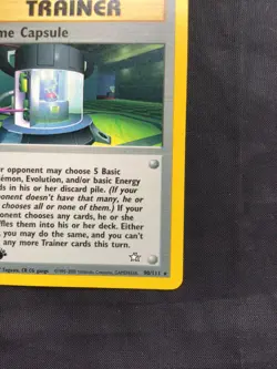 Pokemon Cards: Neo Genesis 1st Edition Rare: Time Capsule 90/111 - Image 4