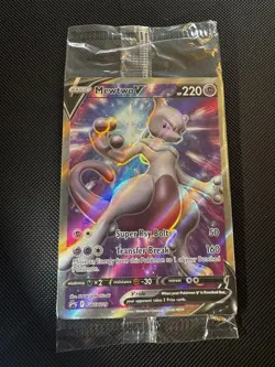 Sealed Mewtwo V SWSH229 Full Art Holo Promo Card Pokemon TCG Sealed Brand New - Image 1