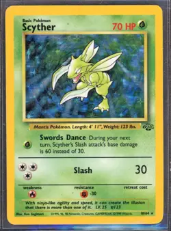 Pokemon Cards - Scythe 10/64 - Jungle Set - eBay Live Sun 12th 6:30pm - Image 1