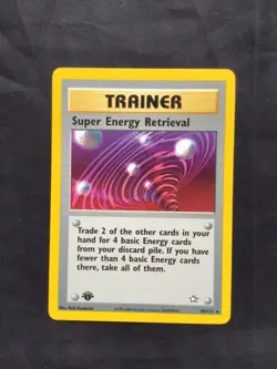Pokemon Cards: Neo Genesis 1st Edition Rare: Super Energy Retrieval 89/111 - Image 1