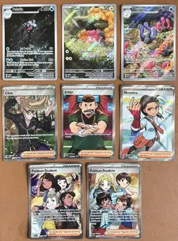 Pokemon TCG - Paldean Fates 8 Card Full Art Trainer and Illustration Rare Bundle - Image 1