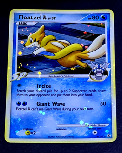 2009 Pokemon FLOATZEL Rising Rivals HOLO BLEED Misprint ERROR Card 4/111 SWIRL - Image 5