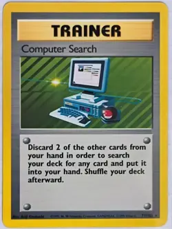 1999 💻 Pokemon COMPUTER SEARCH Base Set SHADOWLESS RARE Card 71/102 Vintage - Image 1