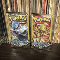 2 Packs Of Pokemon TCG XY Steam Siege 3-Card Mini Booster Pack - Sealed - Image 1
