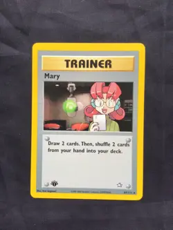 Pokemon Cards: Neo Genesis 1st Edition Rare: Mary 87/111 - Image 1