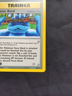 Pokemon Cards: Neo Genesis 1st Edition Rare: Focus Band 86/111 - Image 4