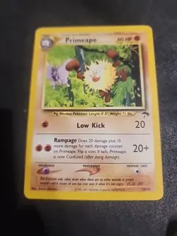 Pokemon Card PROMO Primeape 18/18 Southern Islands Vintage 2001 - Image 1
